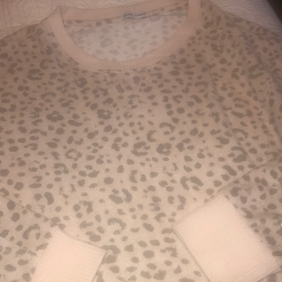 Size Large Brand Sweet Romeo Super Soft Blush Background Taupe Leopard Print